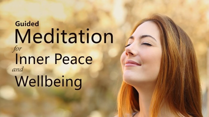 Calm peace meditation guided minute inner